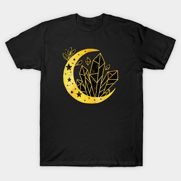 Crystal moon T-Shirt by TheRainbowPossum